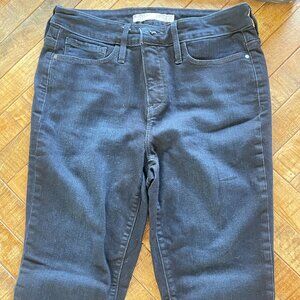 Athleta Jeans Womens 10 Black Skinny Mid Rise Stretch Denim Skulptek